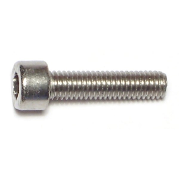 Midwest Fastener M6-1.00 Socket Head Cap Screw, Steel, 25 mm Length, 12 PK 69654